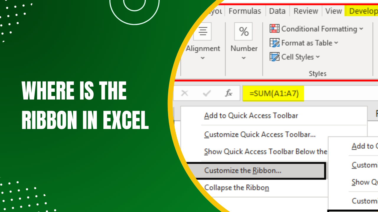 Where Is The Ribbon In Excel A Comprehensive Beginner S Guide Earn