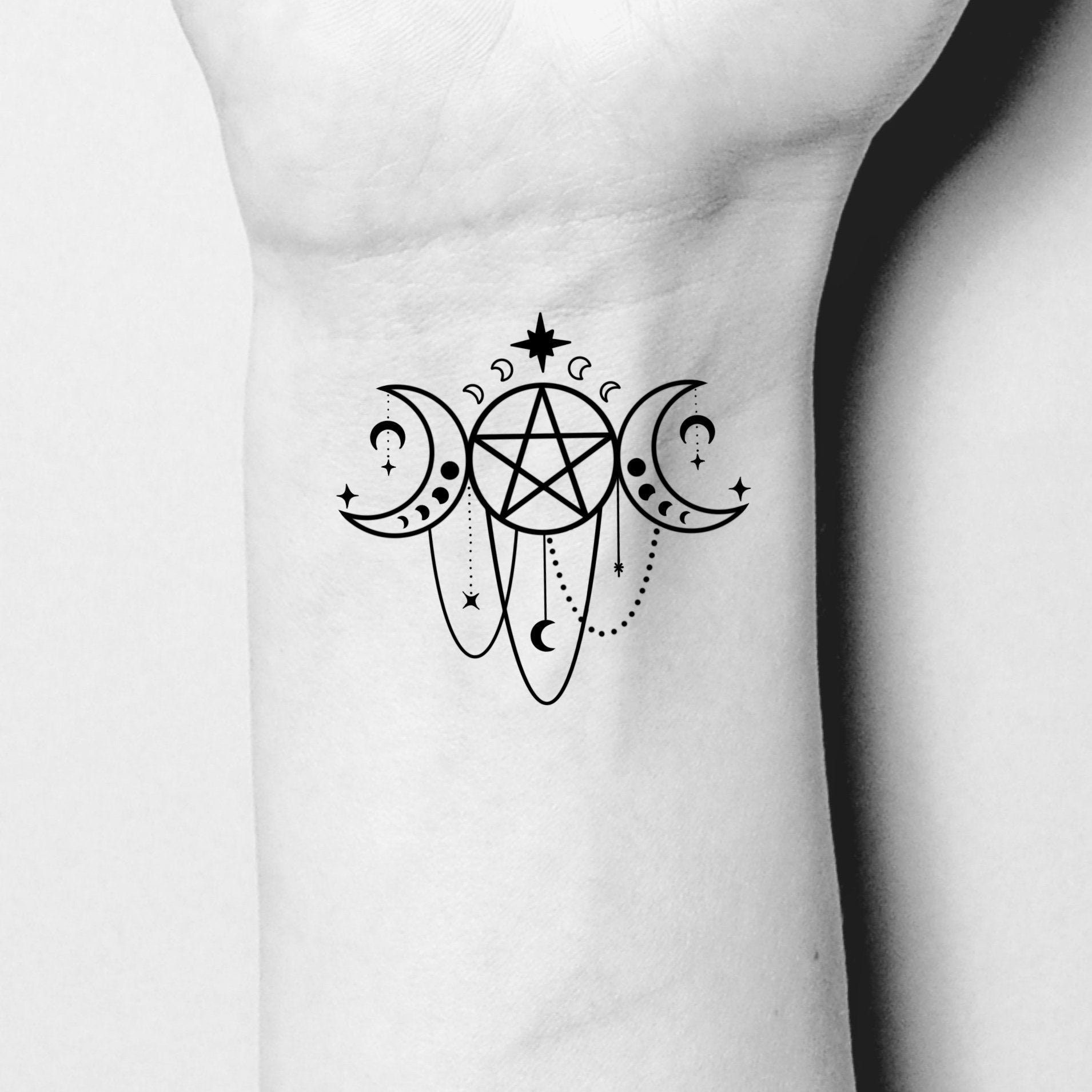 Wiccan Tattoos Wicca Tattoo Pentacle Tattoo