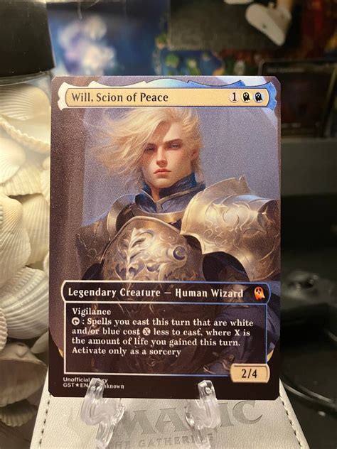 Will Scion Of Peace Full Borderless Metal Proxy For Commander Etsy