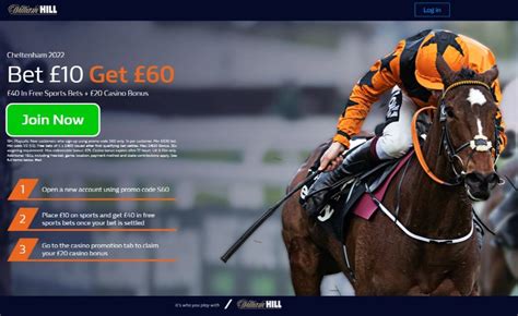 William Hill Offer Bet 10 Get 60 In Free Bets