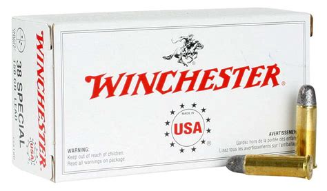 Winchester 38 Special Ammunition Q4196 150 Grain Lead Round Nose 50 Rounds