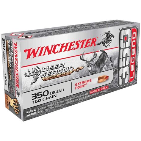 Winchester Deer Season Xp Copper Impact 350 Legend 150Gr Extreme Point