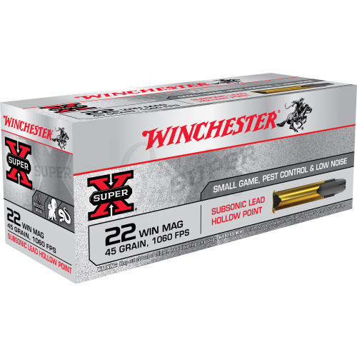 Winchester Super X Rimfire Subsonic 22 Winchester Magnum Rimfire 45