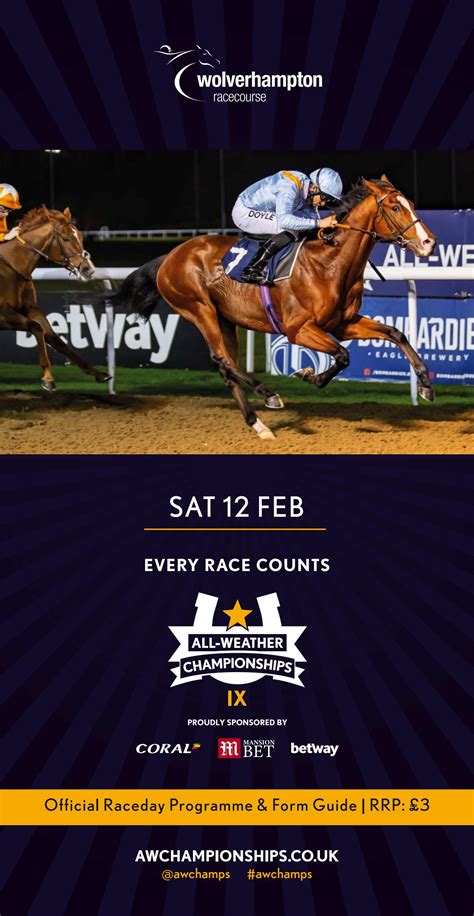 Wolverhampton Racecard Saturday 12Th February By Arena Racing Company