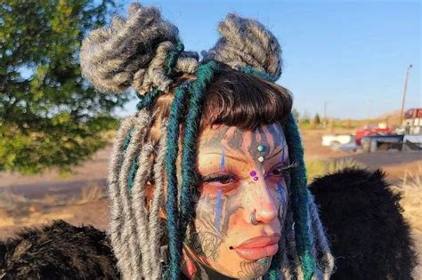 Woman With Face And Body Covered In Tattoos Accused Of Worshipping The