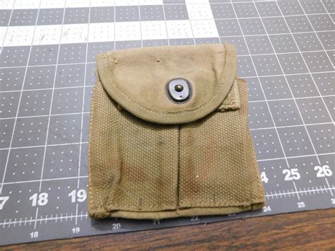 Ww2 M1 Carbine Magazine Pouch Stock Type J Q M D 1943 Khaki 4598090184