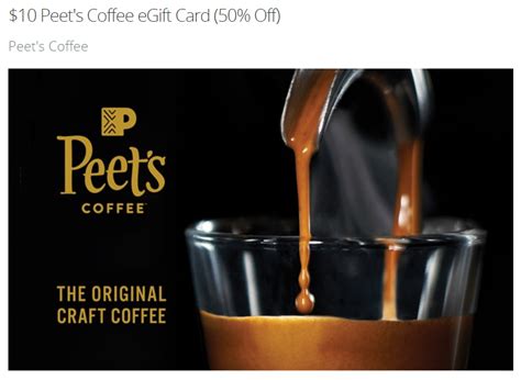 Ymmv Groupon 10 Peet S Coffee Egiftcard For 5 Doctor Of Credit